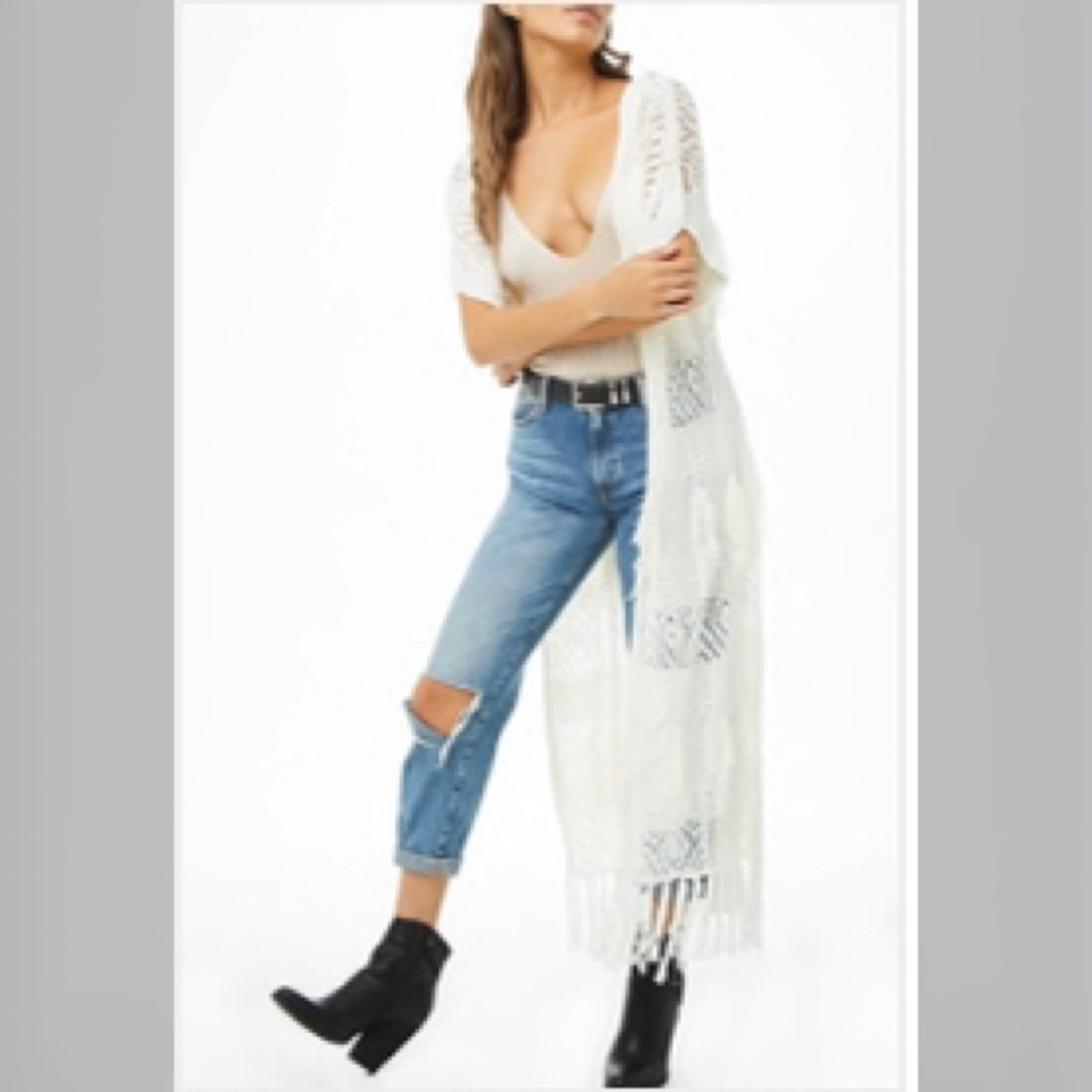 Hooded Open-Front Cardigan